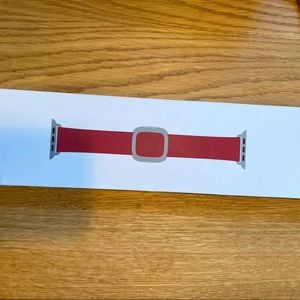 Genuine Apple Brand Watch Band OPEN Box Ruby Leather Modern Buckle 40mm Medium